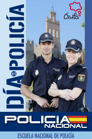 Actos del Día de la Policía en la Escuela Nacional de Policía y en la ciudad de Ávila, ACOPOL