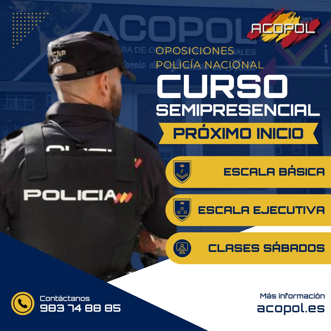 curso semipresencial policía nacional