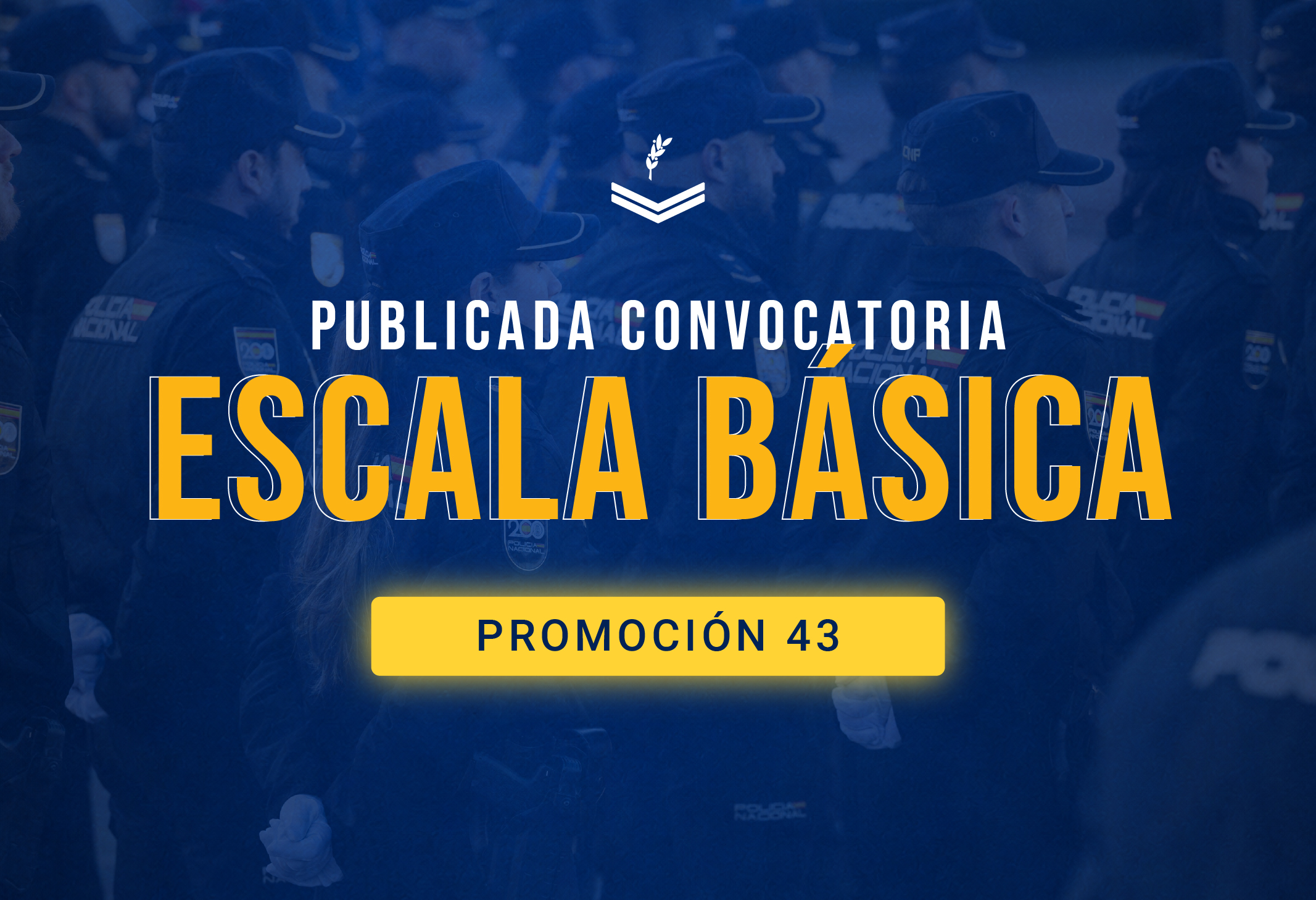 Convocatoria Escala básica policia nacional